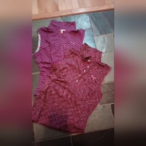 2 Women Golf shirts